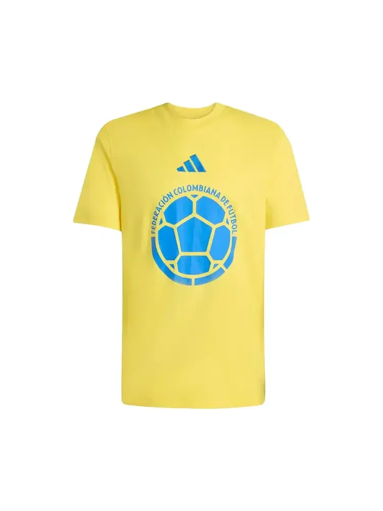 Футболка Adidas Colombia DNA Graphic — изображение 1 из 1, желтый