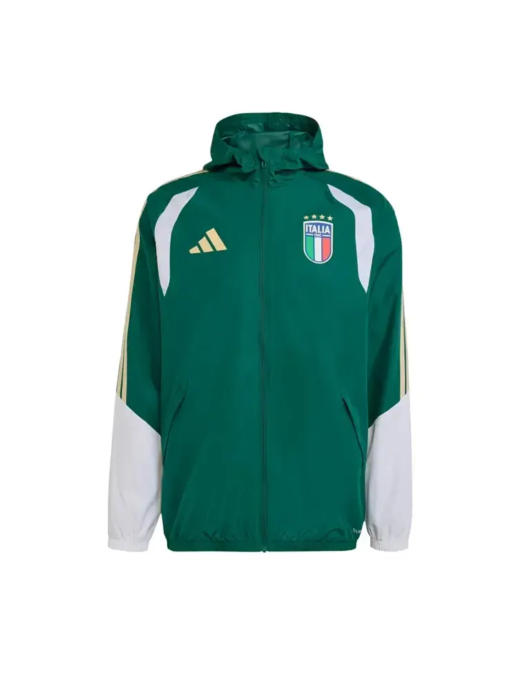 Куртка Adidas Italy 26 Tiro Allweather Jacket — изображение 1 из 1, зеленый