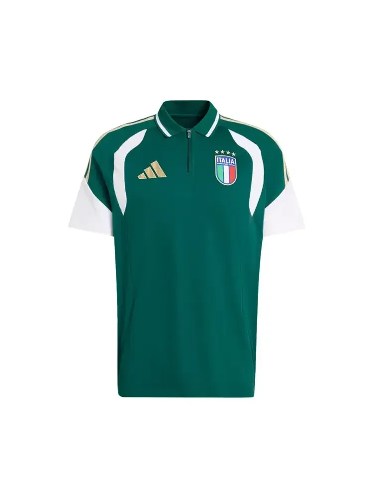 Футболка-поло Adidas Italy 26 Tiro — изображение 1 из 1, зеленый