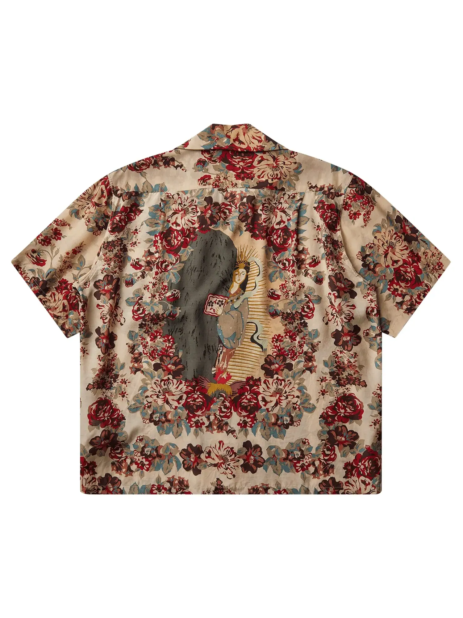 Футболка Kapital Silk Rayon Champetre A.Ma.Te.Ra.Se. Wrangle — изображение 2 из 2, черный
