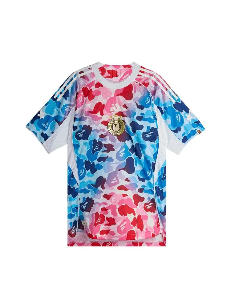 Джерси adidas x BAPE Football Jersey 'Blue' — изображение 1 из 2, синий