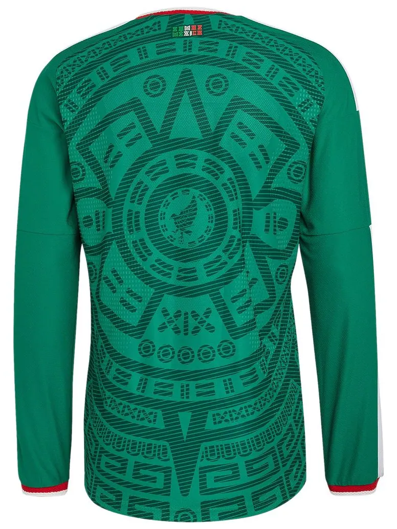 Футболка Adidas Mexico 26 Home Authentic с длинными рукавами — изображение 2 из 2, зеленый