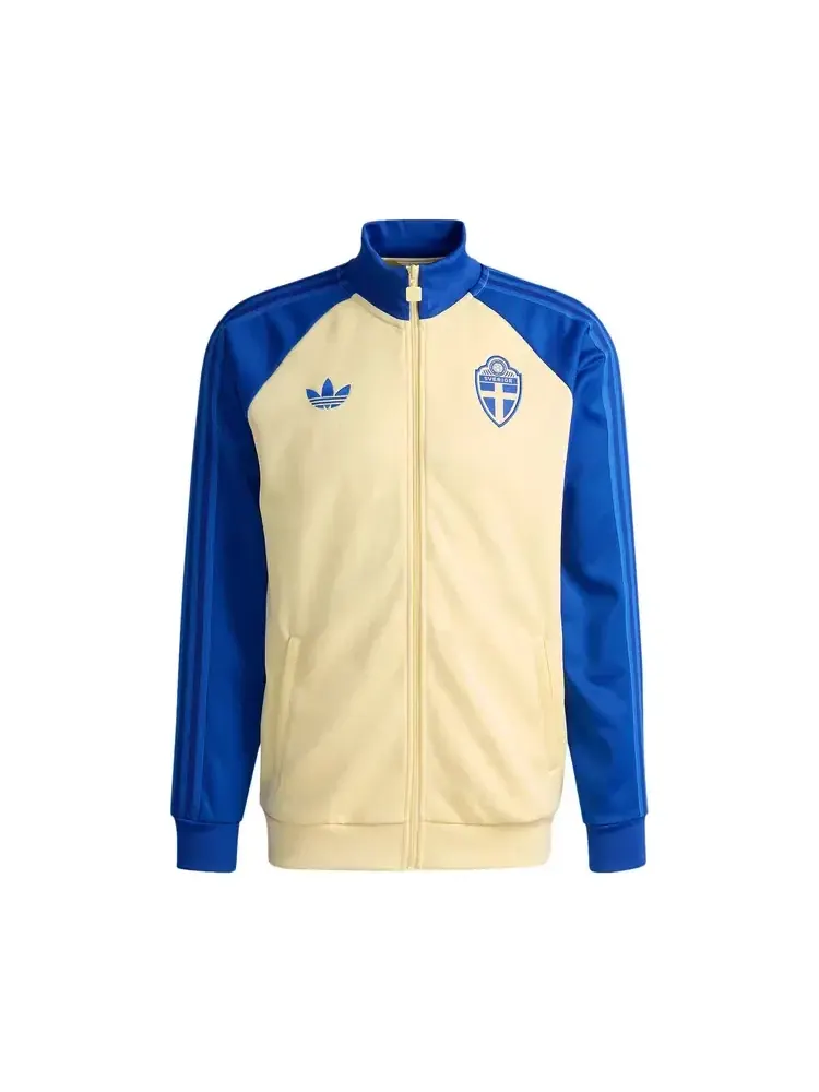 Спортивная куртка-олимпийка Adidas Sweden Originals — изображение 1 из 1, желтый