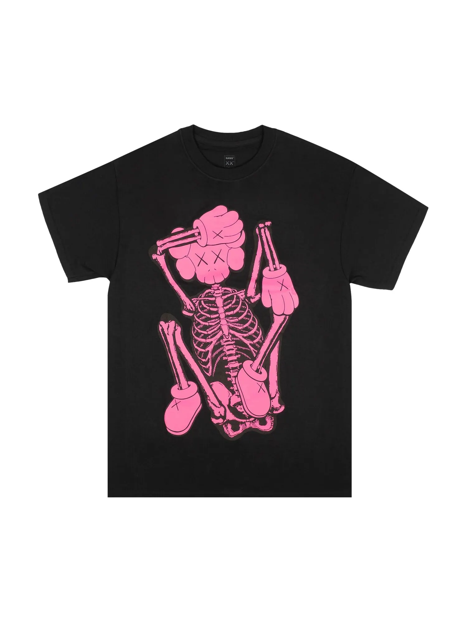Футболка KAWS Skeleton New Fiction Bone — черный