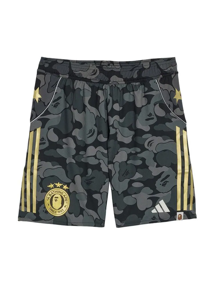 Шорты adidas x BAPE Football Shorts 'Black' — изображение 1 из 1, черный