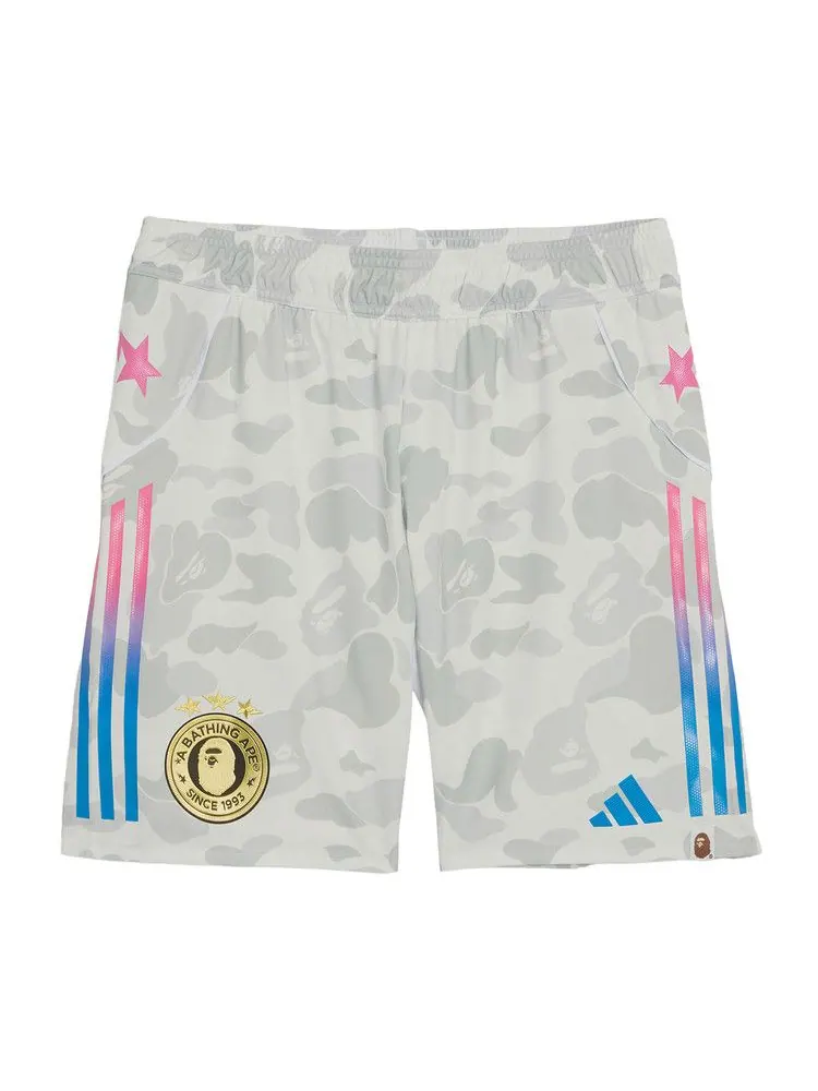 Шорты adidas x BAPE Football Shorts 'White' — изображение 1 из 1, белый