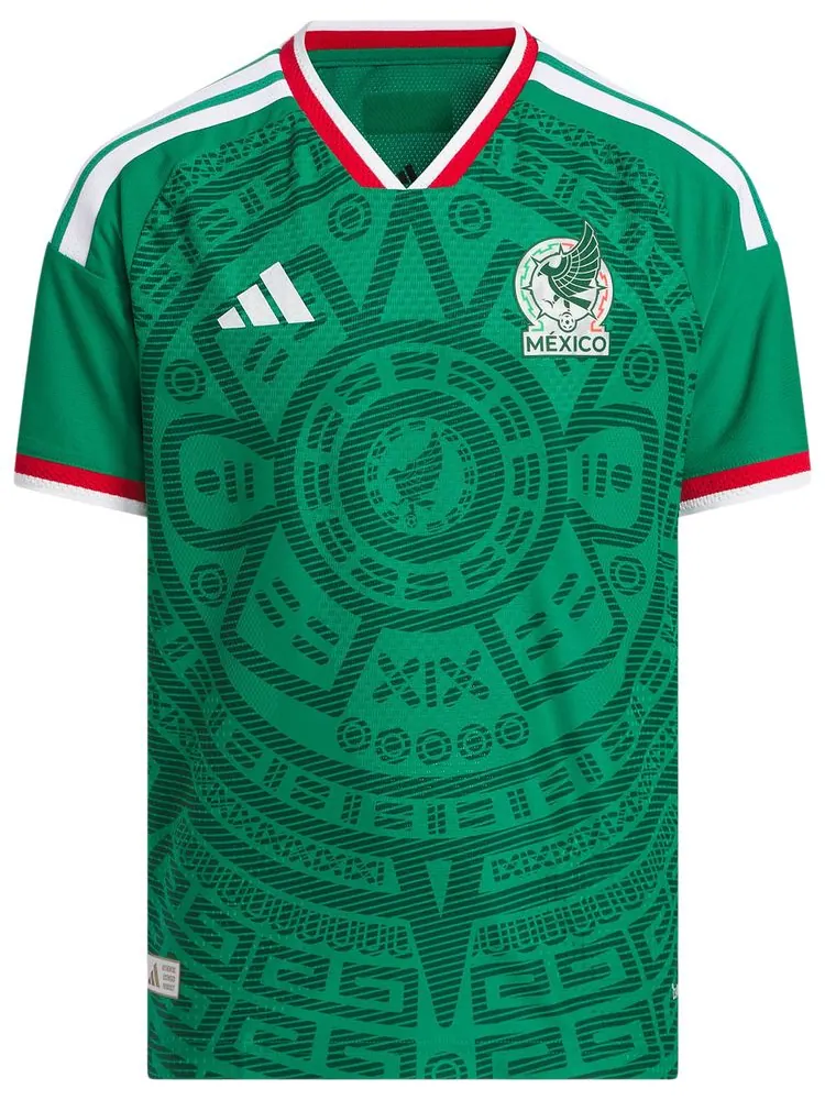 Домашняя футболка Adidas Mexico 26, аутентичная — изображение 1 из 2, зеленый