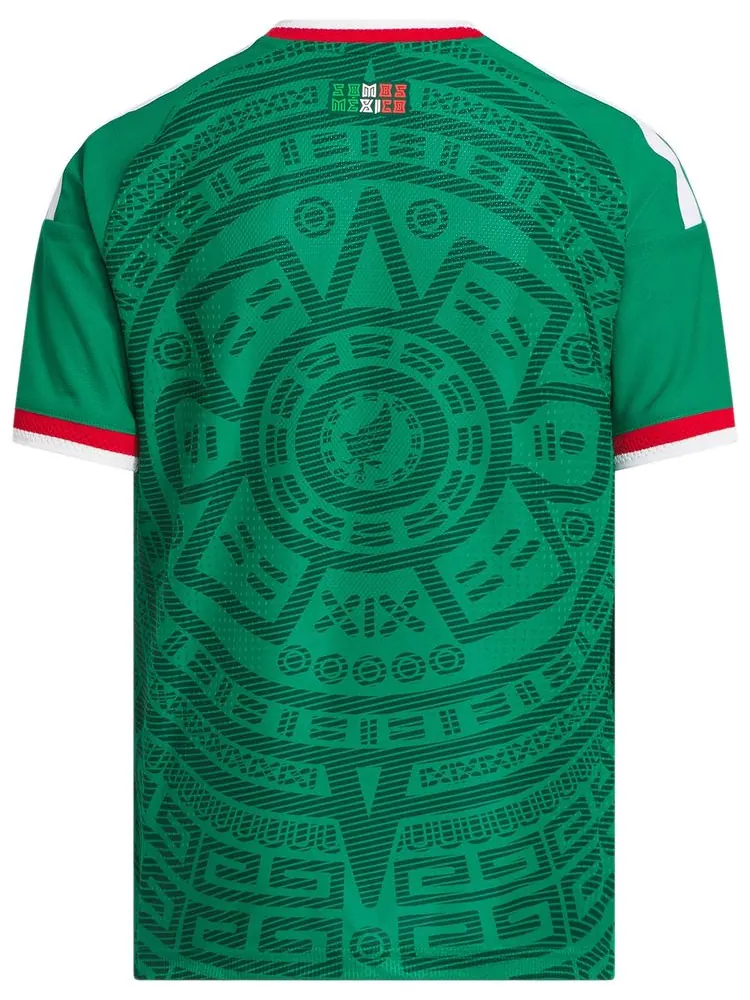 Домашняя футболка Adidas Mexico 26, аутентичная — изображение 2 из 2, зеленый