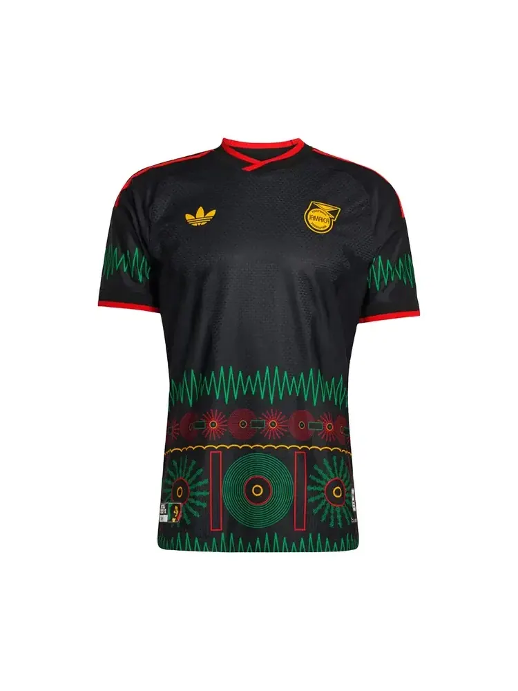Футболка джерси Adidas Jamaica 26 x Bob Marley Away Authentic — изображение 1 из 1, черный