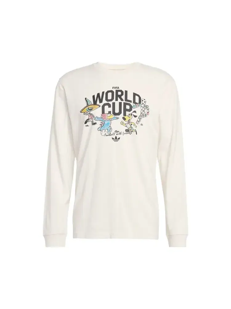 Лонгслив Adidas FIFA World Cup 26 Mascot — изображение 1 из 1, белый