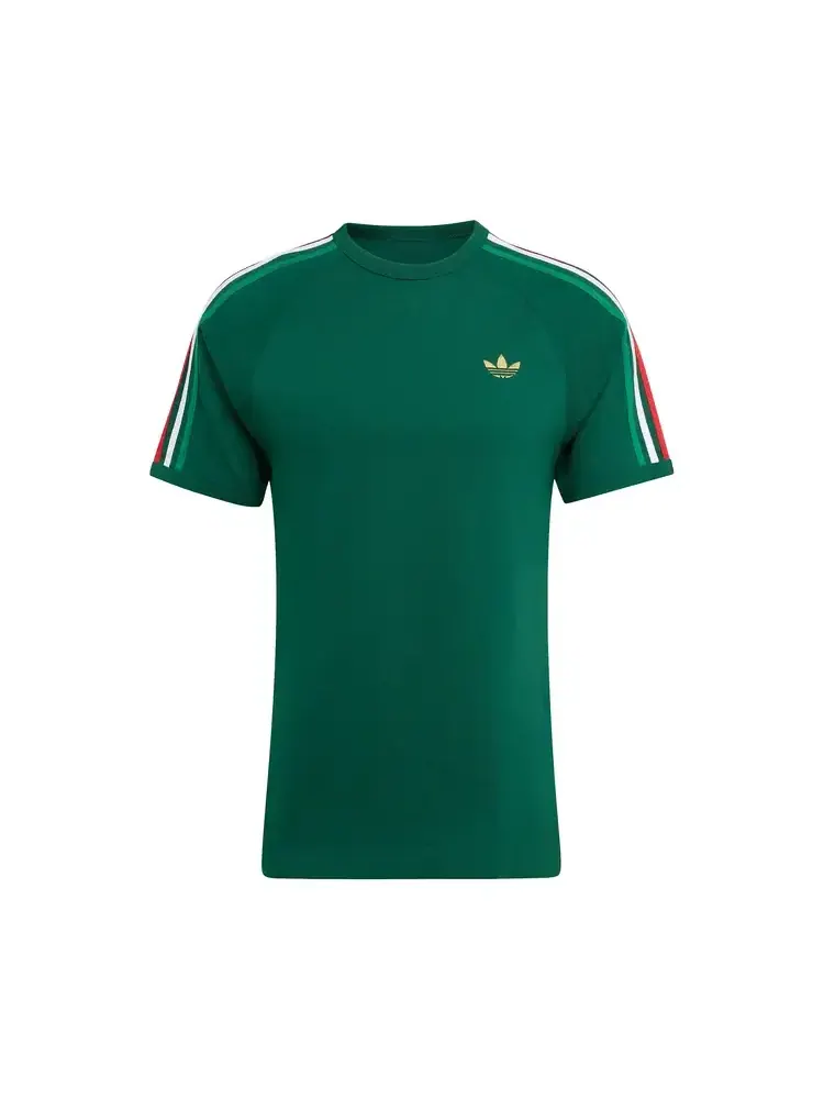 Футболка с тремя полосками Adidas Originals — изображение 1 из 1, зеленый