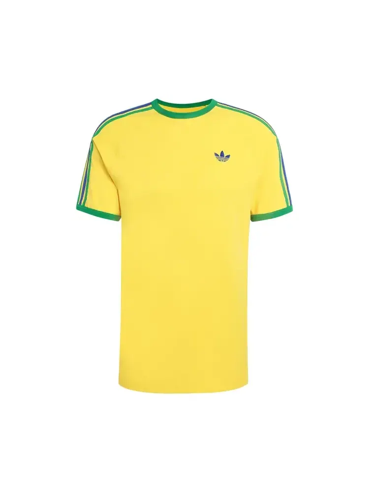 Футболка с тремя полосками Adidas Originals — изображение 1 из 1, желтый