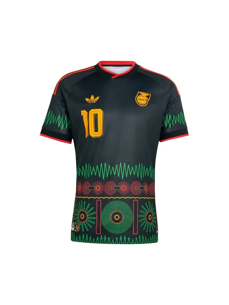 Футболка джерси Adidas Jamaica 26 x Bob Marley Away — изображение 1 из 1, черный
