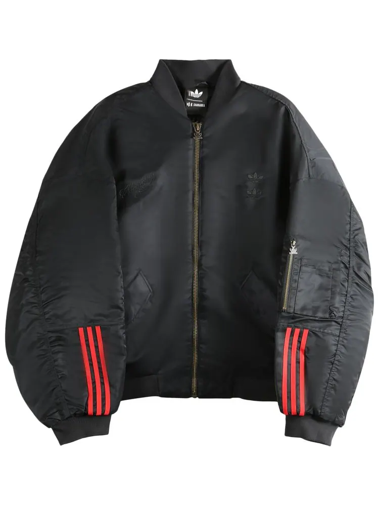 Атласная куртка-бомбер Adidas x Willy Chavarria — изображение 1 из 1, черный