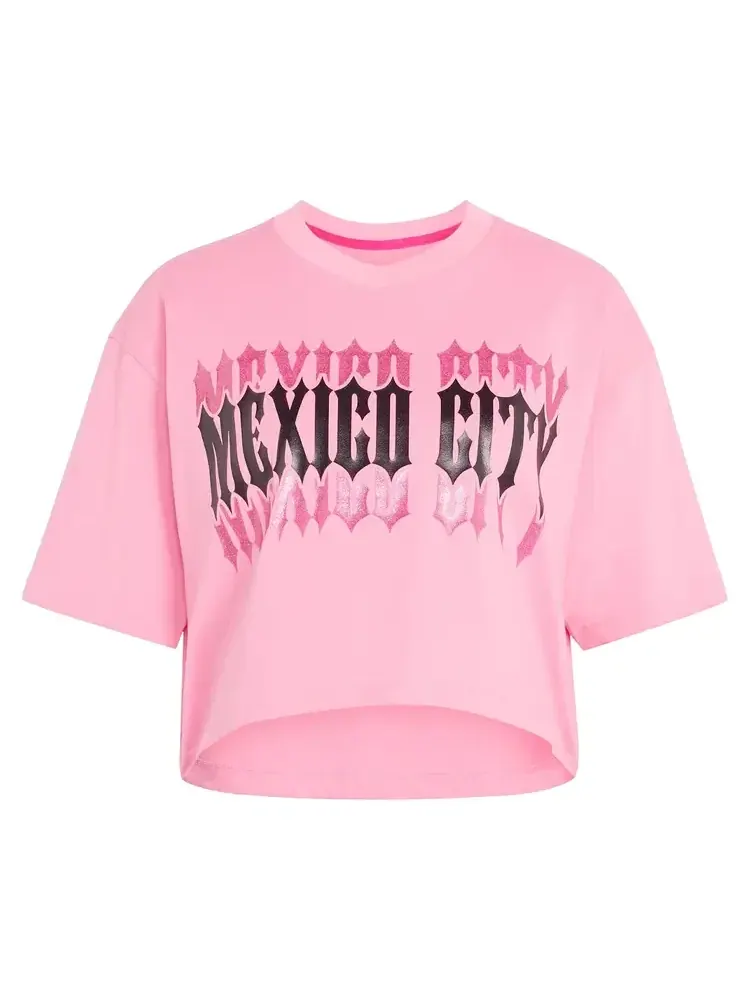 Футболка Adidas Originals FIFA World Cup 26 Host City Mexico — изображение 1 из 1, розовый