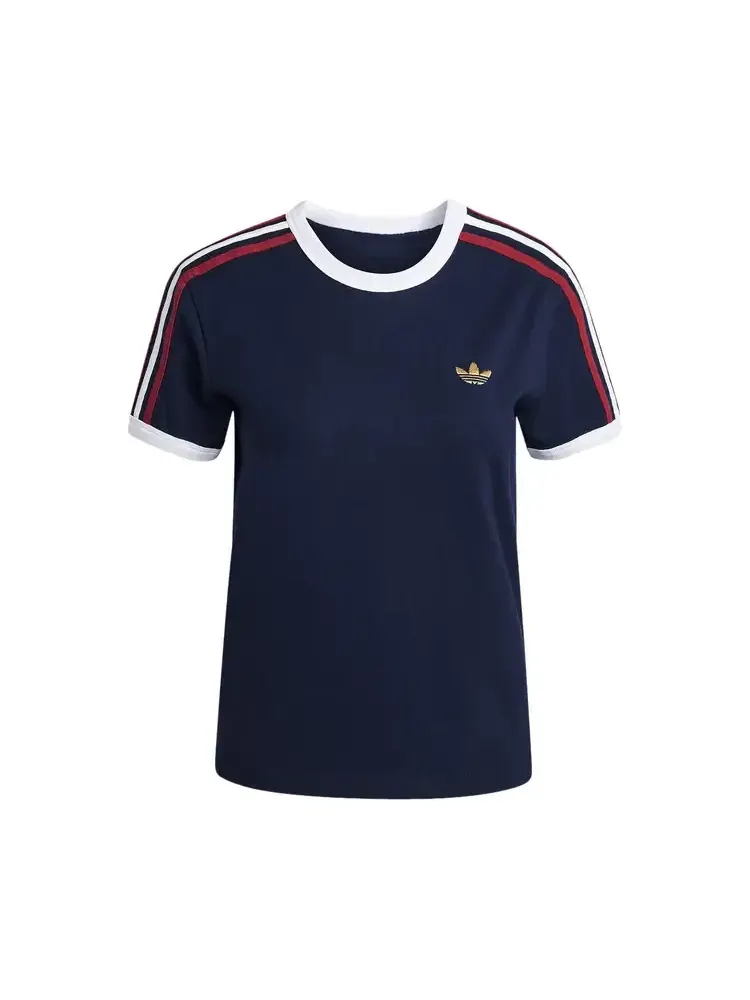 Футболка Adidas Originals 3-Stripes Slim Tee — изображение 1 из 1, синий