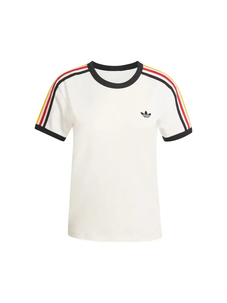 Футболка Adidas Originals 3-Stripes Slim Tee — изображение 1 из 1, белый