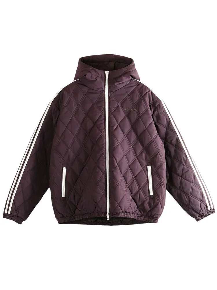 Пуховик Adidas x Wales Bonner Quilted Jacket 'Shadow Maroon' — изображение 1 из 1, красный