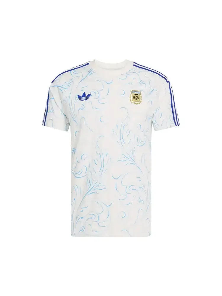Футболка с принтом по всей поверхности Adidas Argentina Originals — изображение 1 из 1, белый
