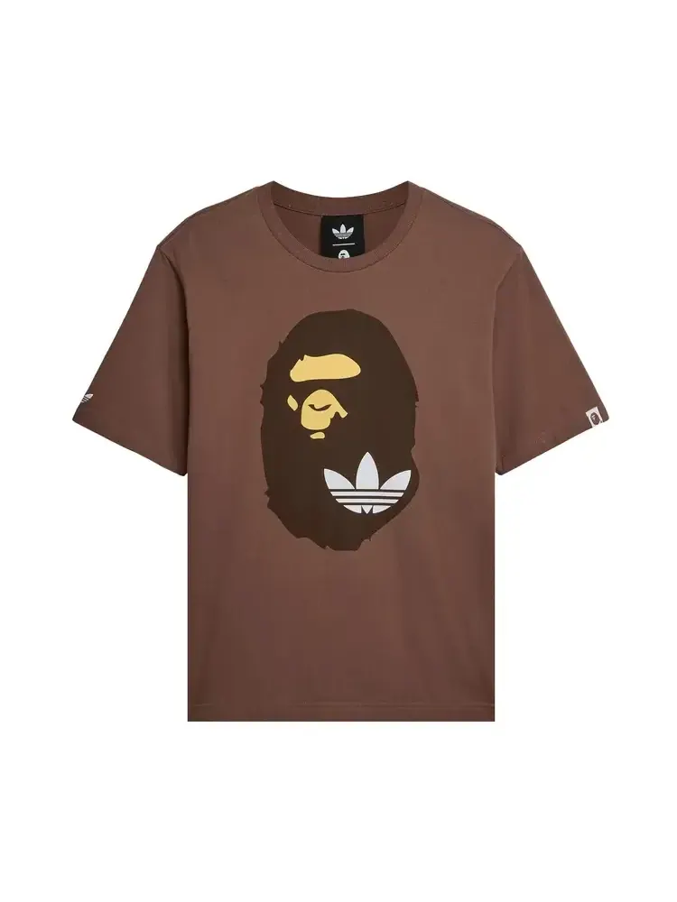 Футболка Adidas x BAPE SSL 'Earth Strata' — изображение 1 из 2, коричневый