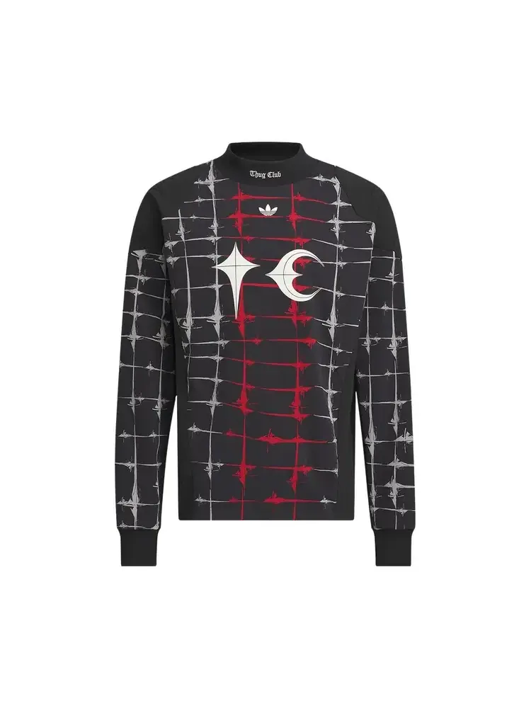 Футболка с длинными рукавами Adidas x Thug Club Goalie — изображение 1 из 1, черный