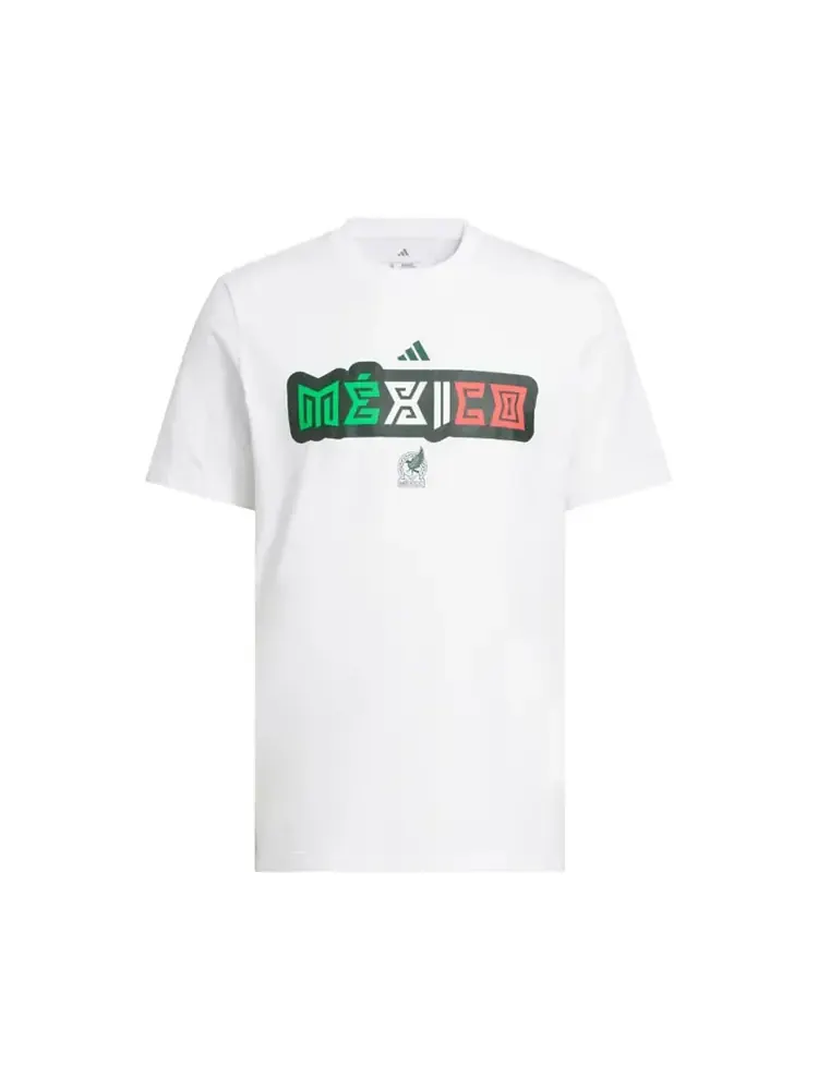 Футболка Adidas World Cup 26 Mexico Home Graphic Tee 'White' — изображение 1 из 1, белый