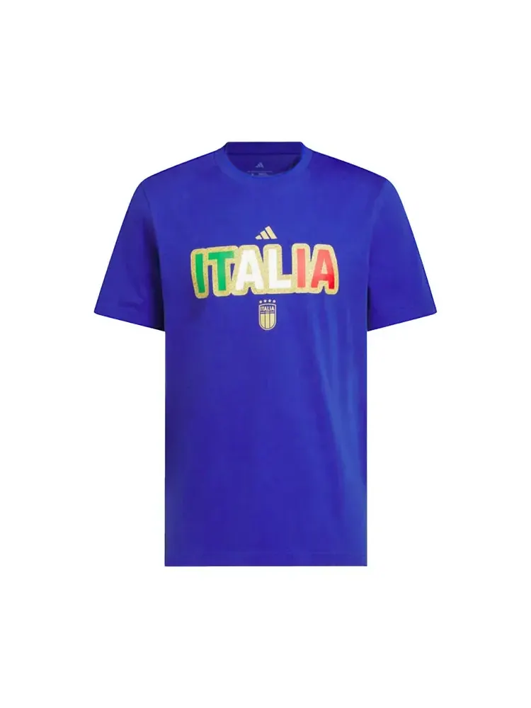 Футболка Adidas FIFA World Cup 26 Italy Home Graphic Tee 'Semi Lucid Blue' — изображение 1 из 1, синий