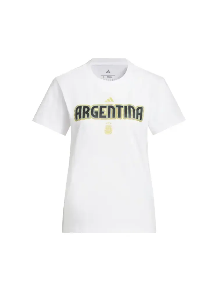 Футболка Adidas World Cup 26 Argentina Home Graphic Tee 'White' — изображение 1 из 1, белый