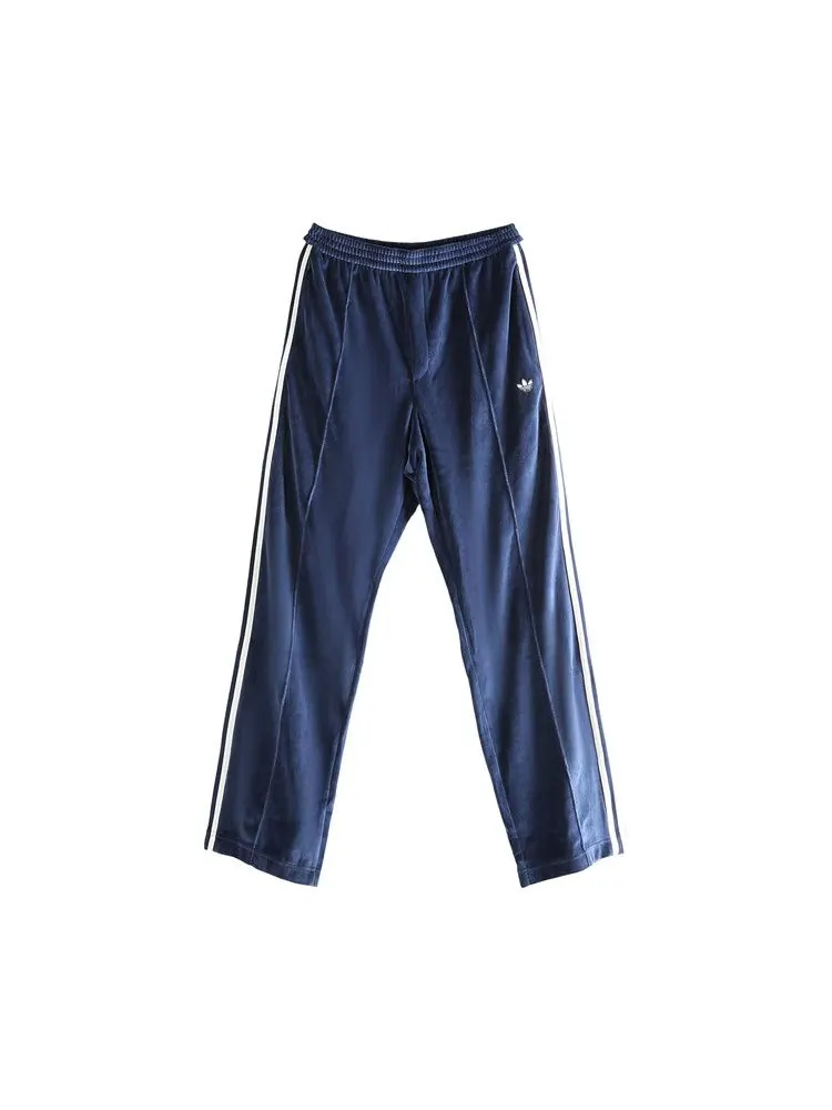 Брюки Adidas x Wales Bonner Velour Trainer Pants 'Collegiate Navy' — изображение 1 из 1, синий