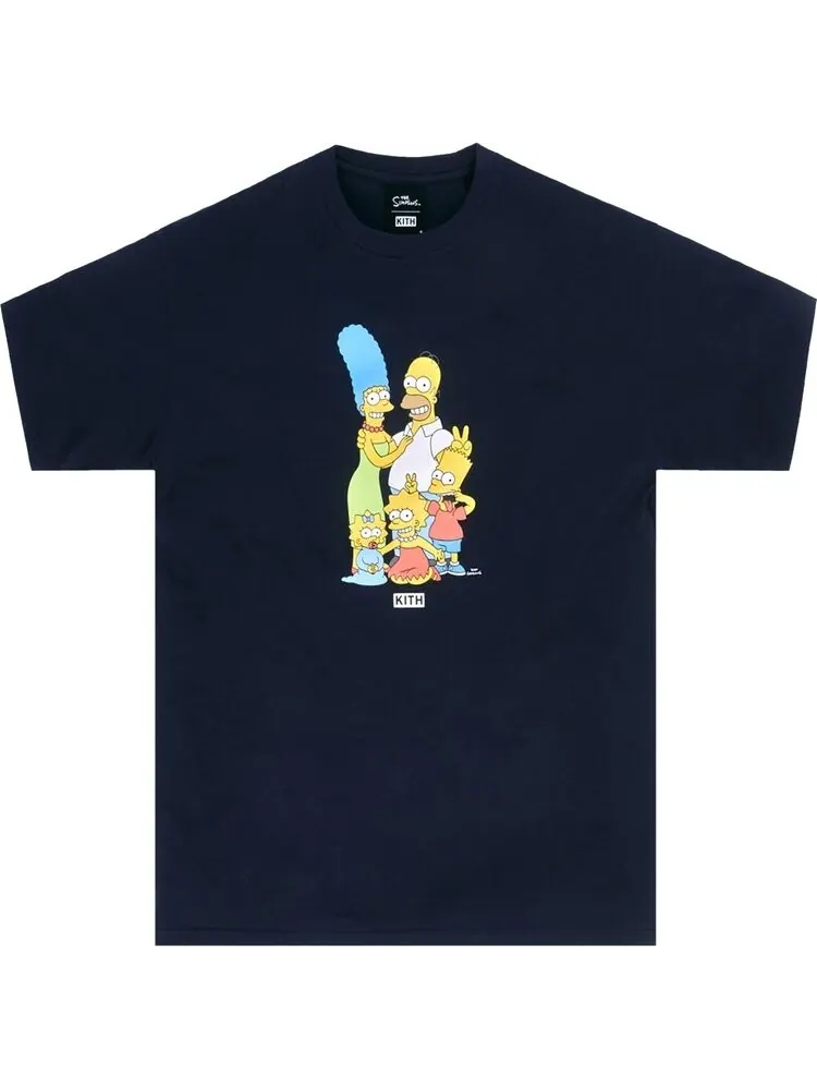 Футболка Kith For The Simpsons Portrait Tee 'Navy' — изображение 1 из 1, синий