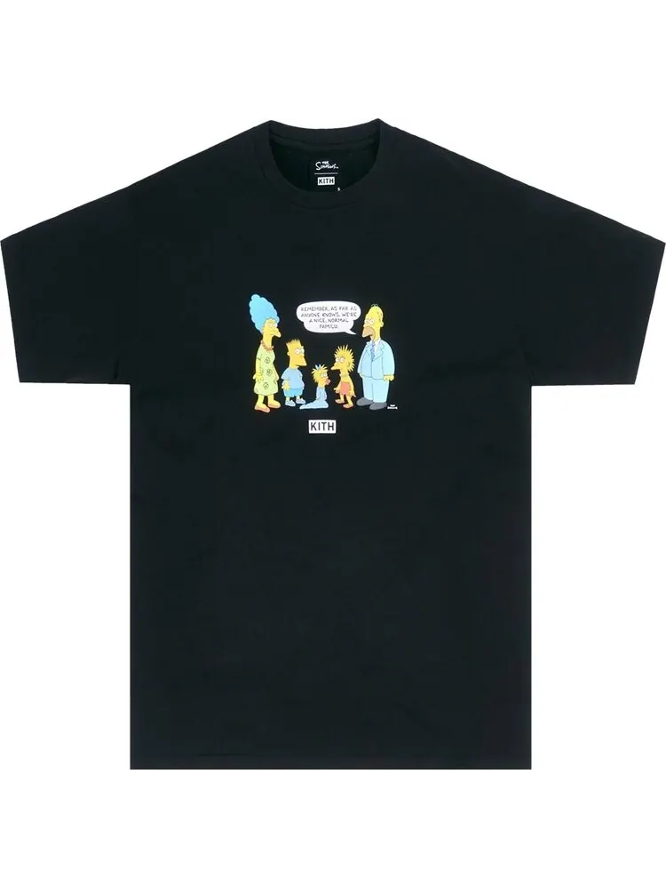 Футболка Kith For The Simpsons Original Family Tee 'Black' — изображение 1 из 1, черный