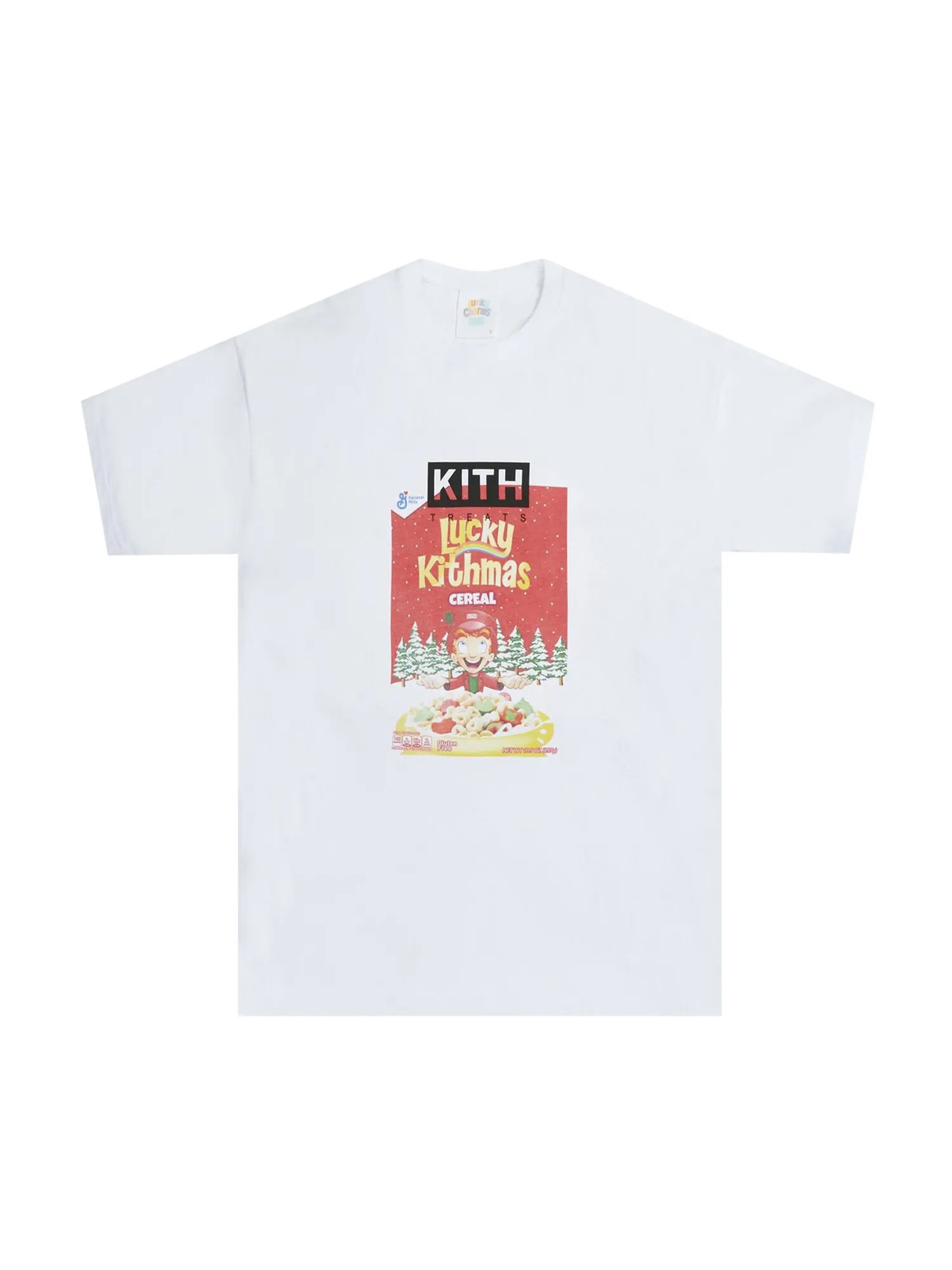 Винтажная футболка Kith For Lucky Charms Kithmas Cereal Box — изображение 1 из 1, белый