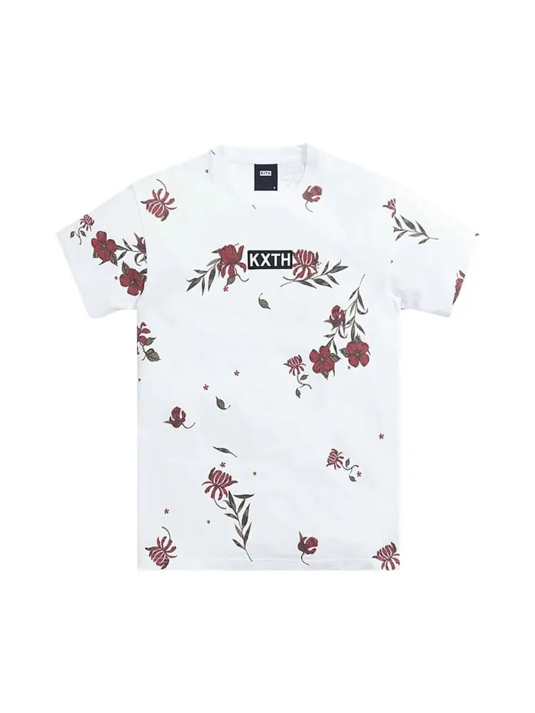 Футболка Kith Summer Floral Short-Sleeve Tee 'White' — изображение 1 из 2, белый