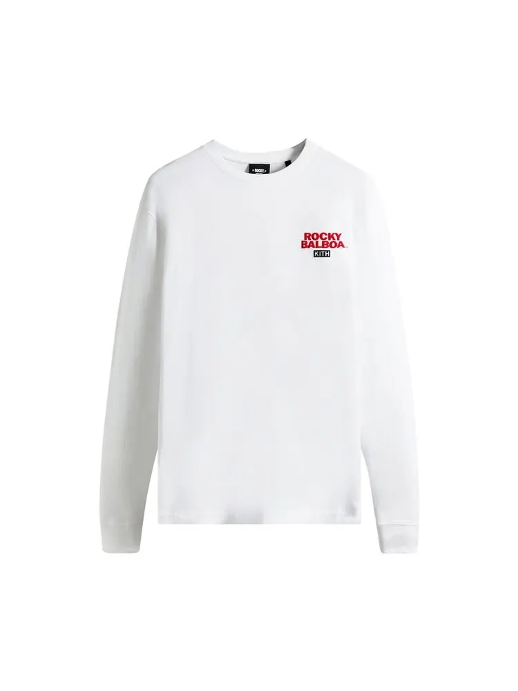 Лонгслив Kith For Rocky Go The Distance Long-Sleeve Tee 'White' — изображение 1 из 2, белый