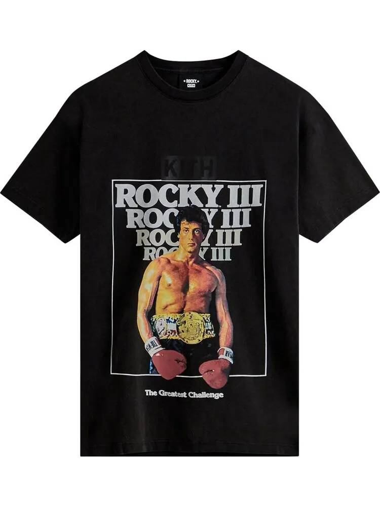 Футболка Kith For Rocky III Vintage Tee 'Black' — изображение 1 из 2, черный