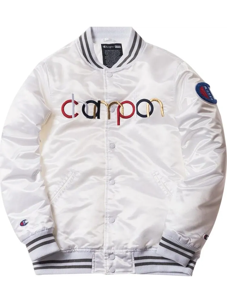 Куртка Kith x Champion Baseball Jacket 'White' — изображение 1 из 1, белый