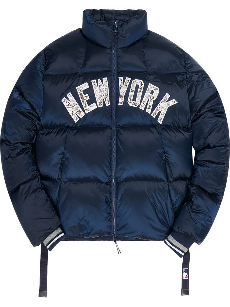 Пуховик Kith For Major League Baseball New York Yankees Midi Puffer Jacket 'Navy' — изображение 1 из 3, синий