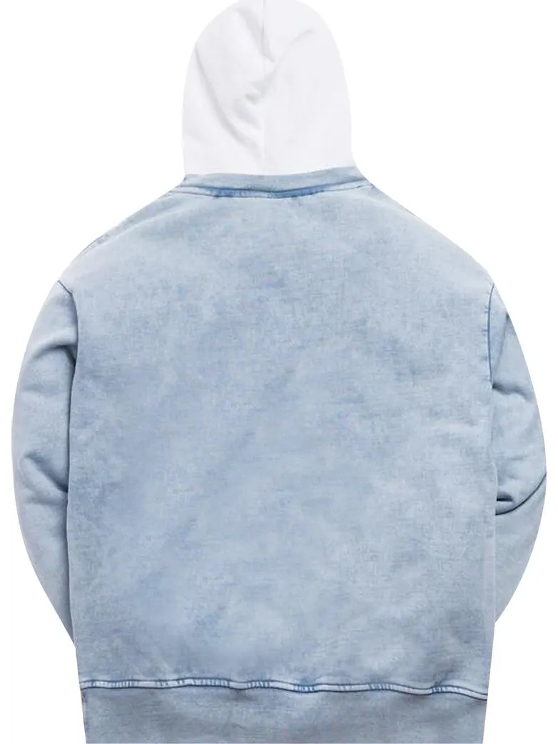 Худи Kith Two Tone Indigo Hoodie 'Light Indigo' — изображение 2 из 2, синий