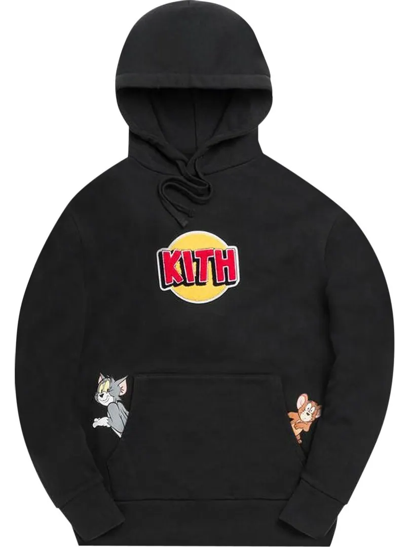 Худи Kith x Tom & Jerry Hoodie 'Black' — изображение 1 из 2, черный