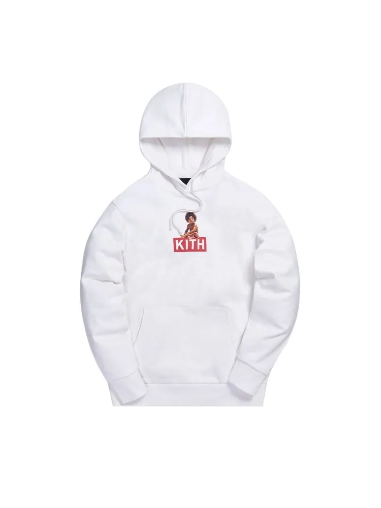 Худи Kith x Biggie Classic Logo Hoodie 'White' — изображение 1 из 1, белый