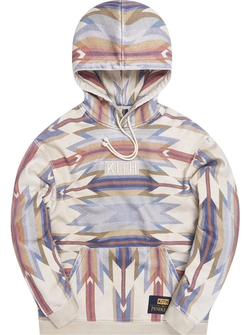 Худи Kith For Pendleton Wyeth Trail Williams III Hoodie 'Tan/Multi' — изображение 1 из 1, загар