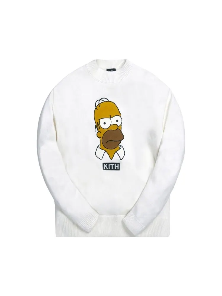 Свитер Kith For The Simpsons Homer Intarsia Sweater 'White' — изображение 1 из 1, белый