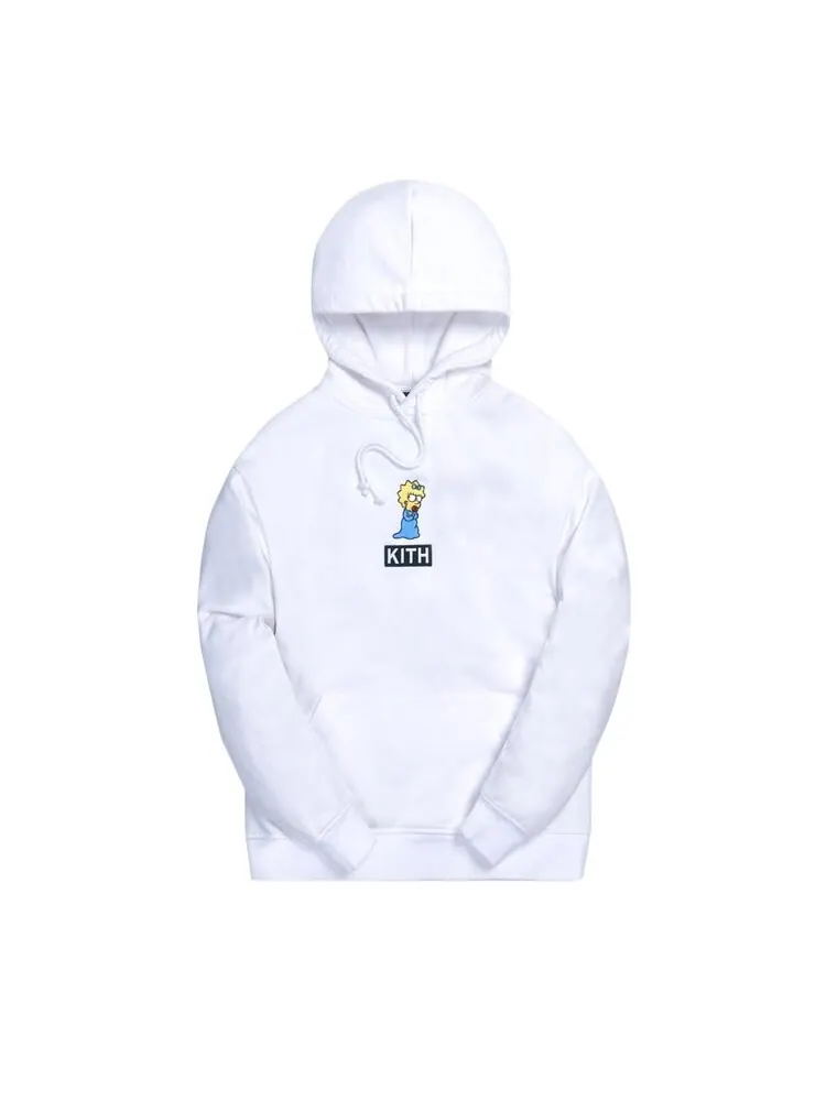 Худи Kith For The Simpsons Maggie Logo Hoodie 'White' — изображение 1 из 1, белый