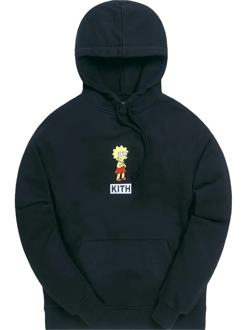 Худи Kith For The Simpsons Lisa Logo Hoodie 'Black' — изображение 1 из 1, черный