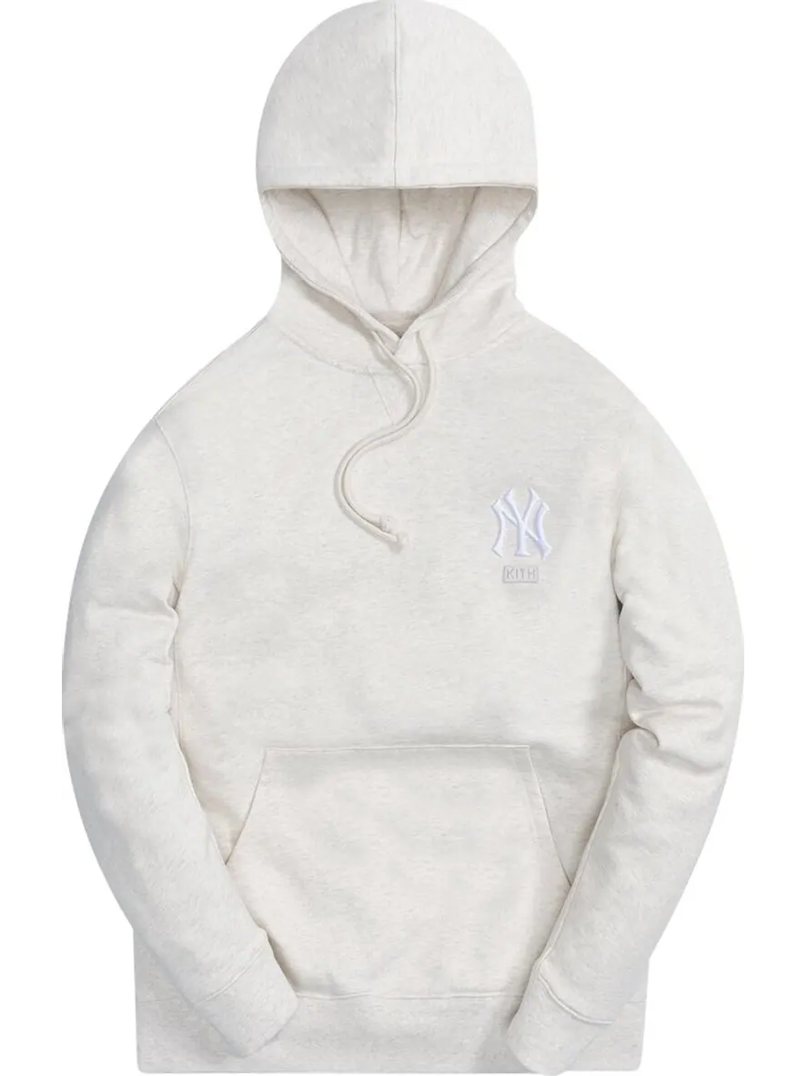 Худи Kith For The New York Yankees Williams III Hoodie 'Heather Oatmeal' — изображение 1 из 1, бежевый