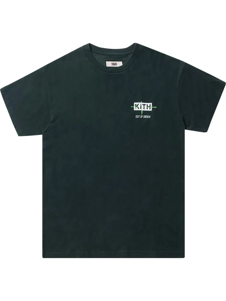 Футболка Kith Out Of Order Tee 'Hunter Green' — изображение 1 из 1, зеленый