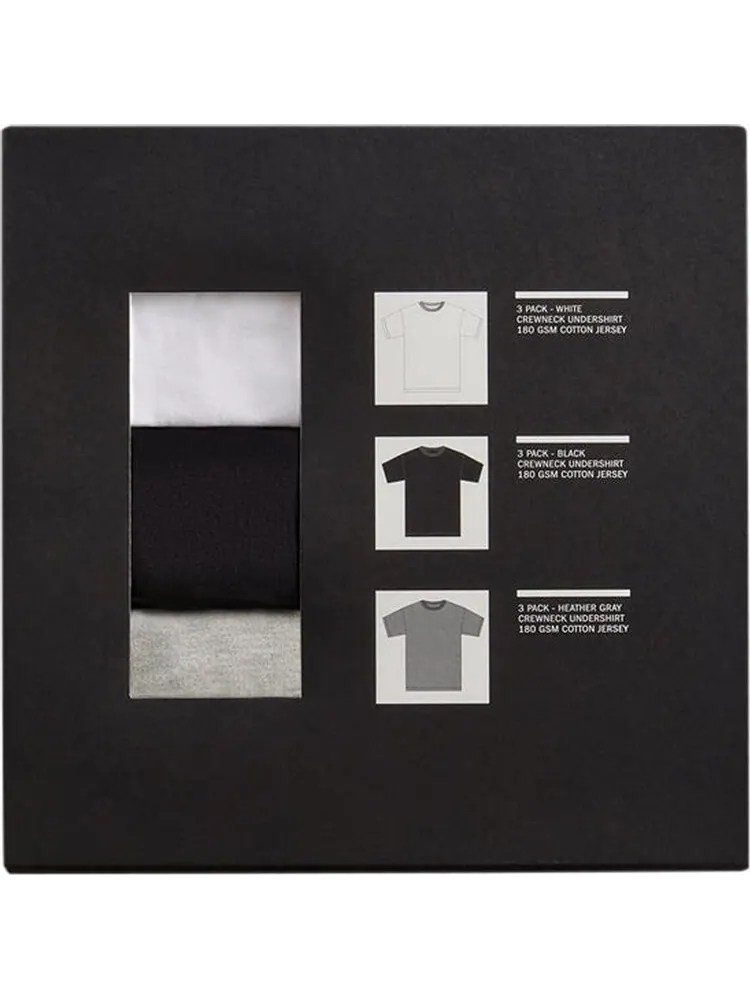 Комплект футболок Kith Undershirt 3-Pack 'White/Heather Grey/Black' — изображение 1 из 1, мульти