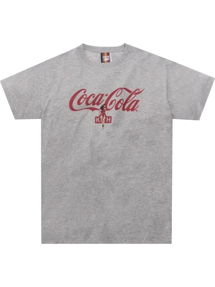 Футболка Kith x Coca-Cola Hula T-Shirt 'Grey' — изображение 1 из 1, серый