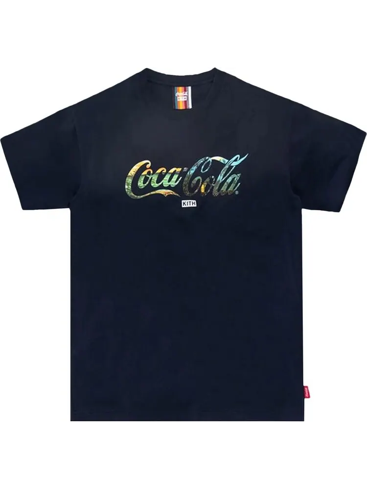 Футболка Kith x Coca-Cola T-Shirt 'Navy' — изображение 1 из 1, синий