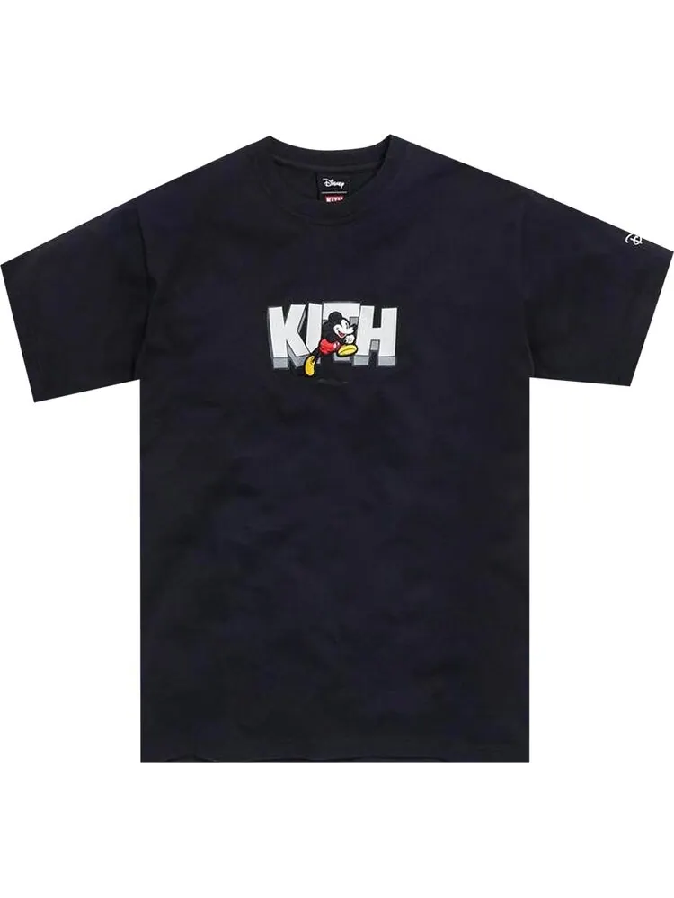 Футболка Kith x Disney Running Mickey T-Shirt 'Black' — изображение 1 из 2, черный